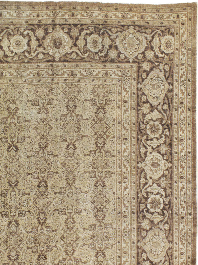 Antique Persian Tabriz Carpet, No.17745 - Staging