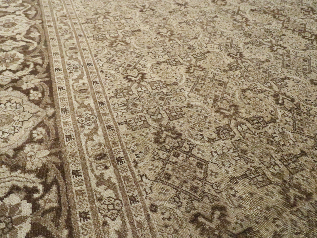 Antique Persian Tabriz Carpet, No.17745 - Staging