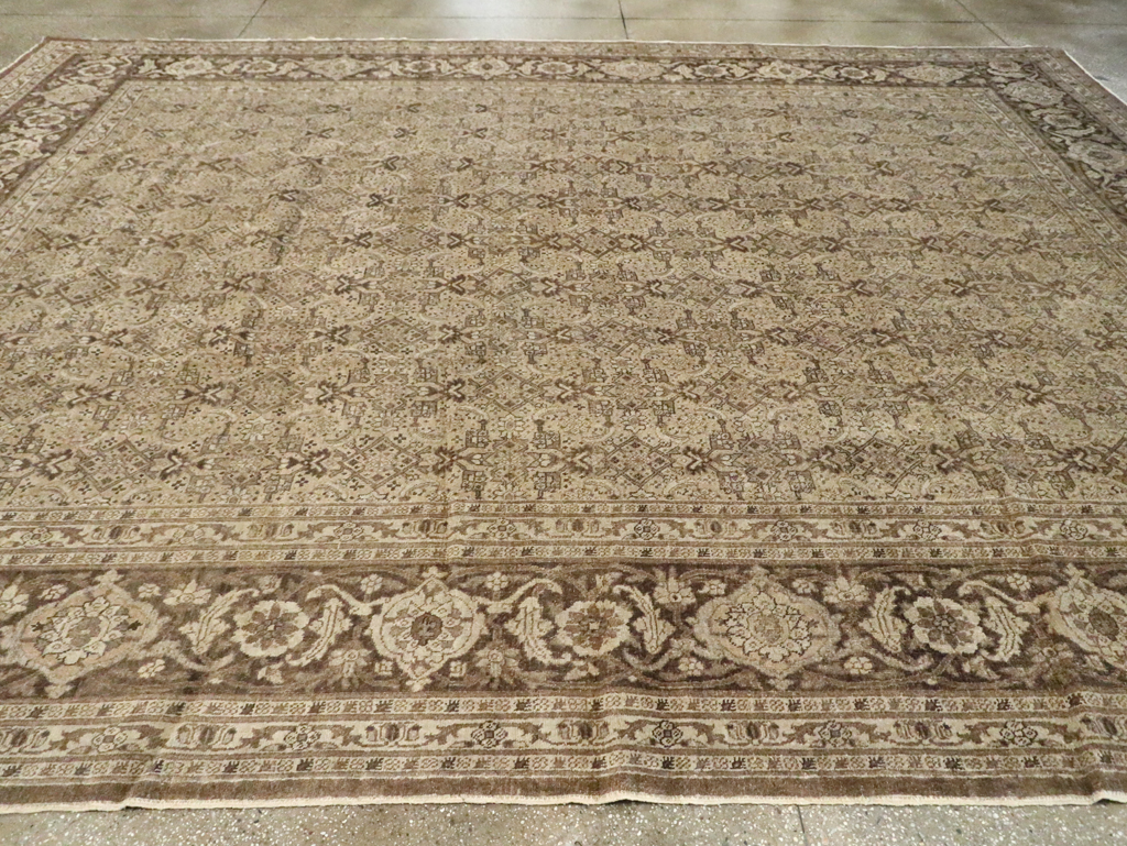 Antique Persian Tabriz Carpet, No.17745 - Staging
