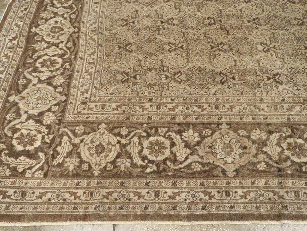 Antique Persian Tabriz Carpet, No.17745 - Staging