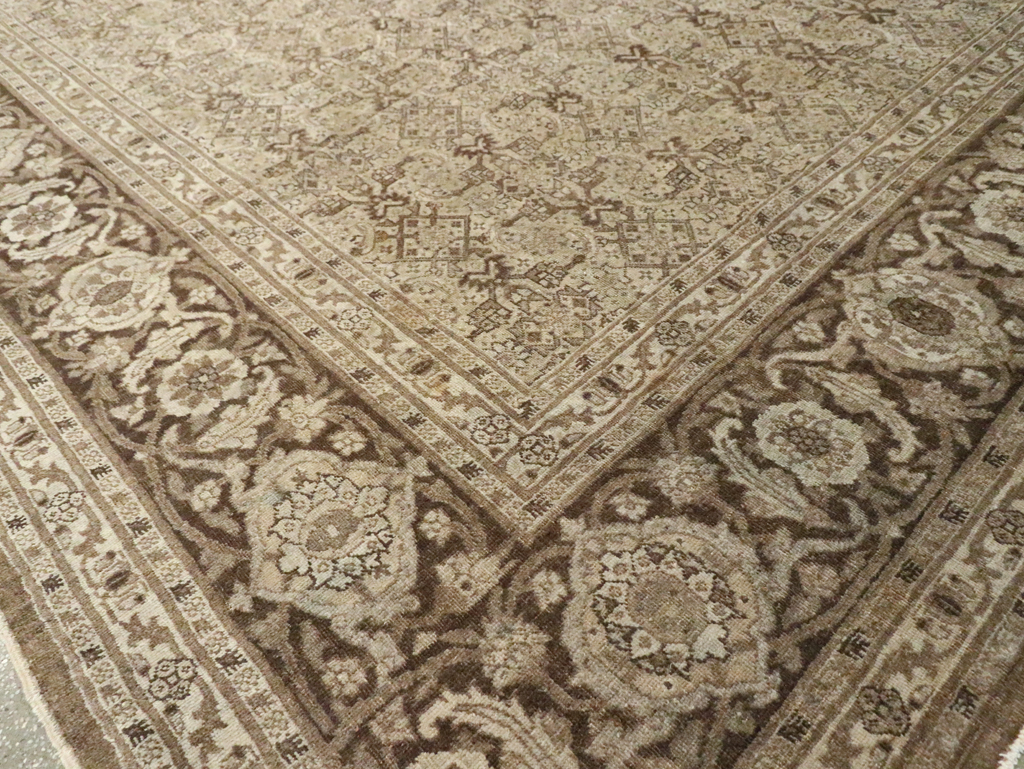 Antique Persian Tabriz Carpet, No.17745 - Staging