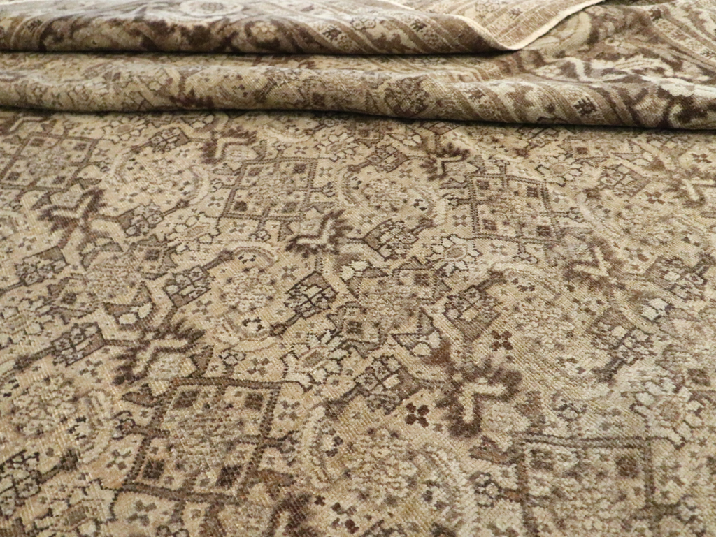 Antique Persian Tabriz Carpet, No.17745 - Staging