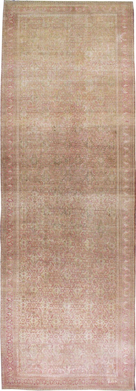 Antique Persian Khorossan Long Rug, No.17756 - Staging