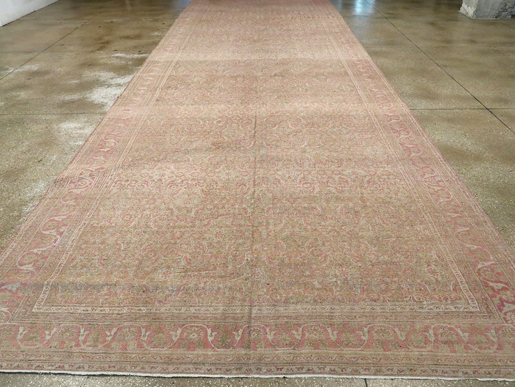 Antique Persian Khorossan Long Rug, No.17756 - Staging