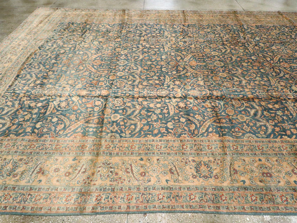Antique Persian Tabriz Carpet, No.17758 - Staging