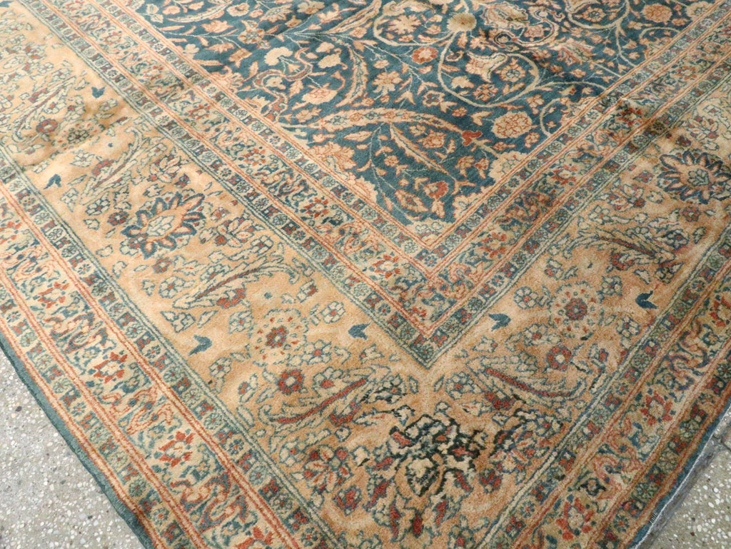 Antique Persian Tabriz Carpet, No.17758 - Staging