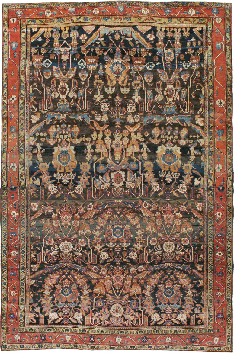 Antique Persian Mahal Carpet, No.17776 - Staging