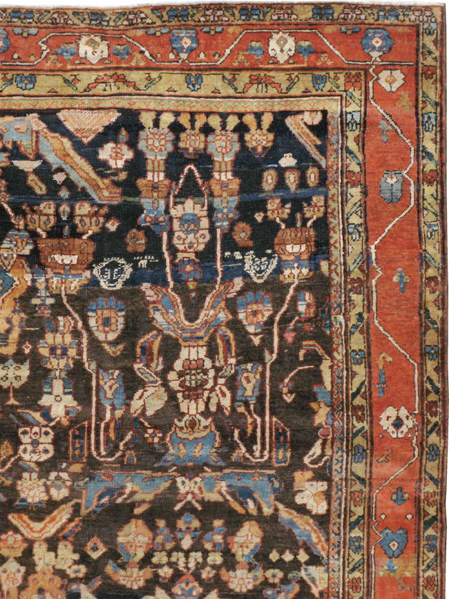 Antique Persian Mahal Carpet, No.17776 - Staging