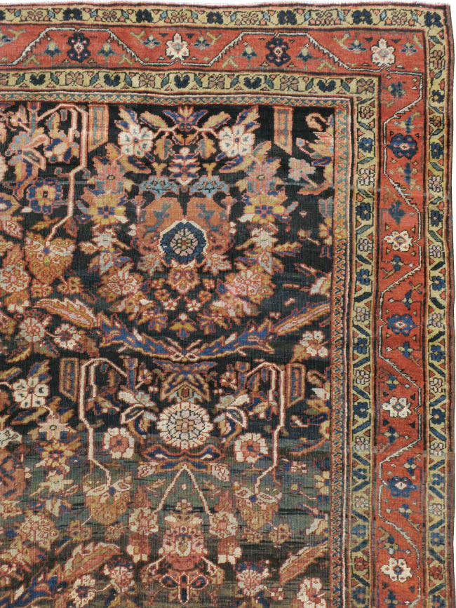 Antique Persian Mahal Carpet, No.17776 - Staging