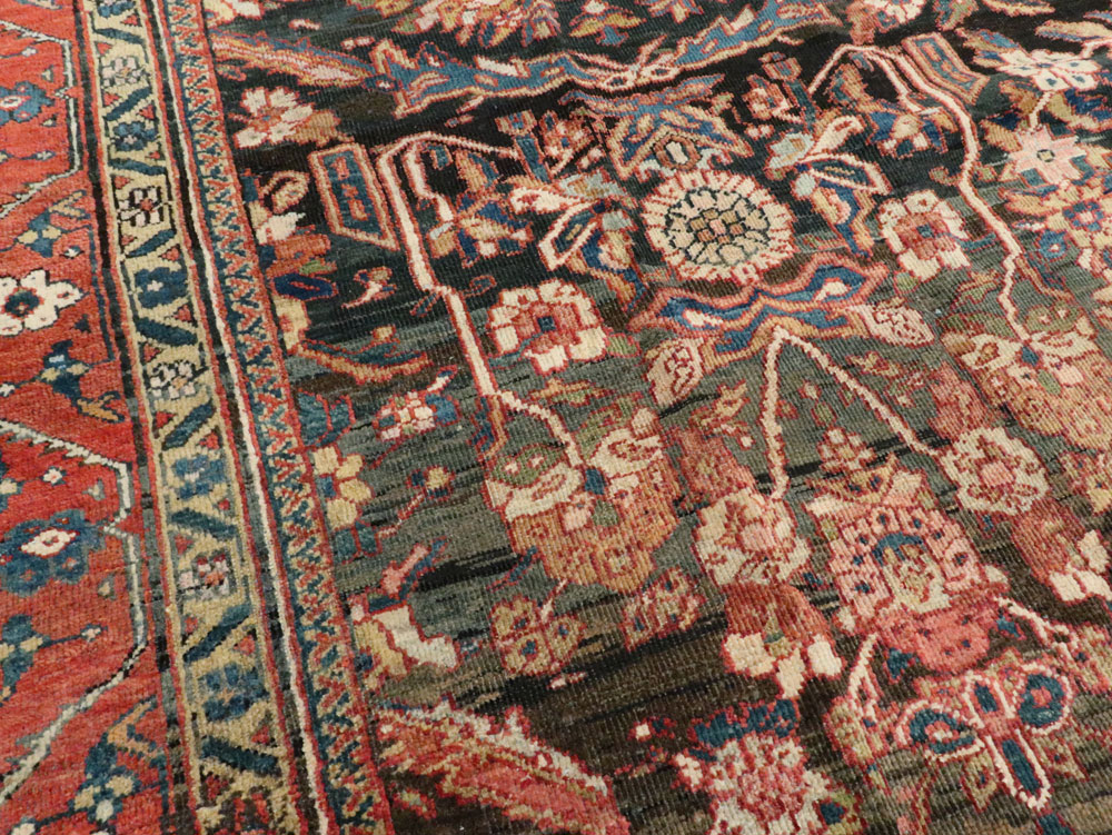 Antique Persian Mahal Carpet, No.17776 - Staging