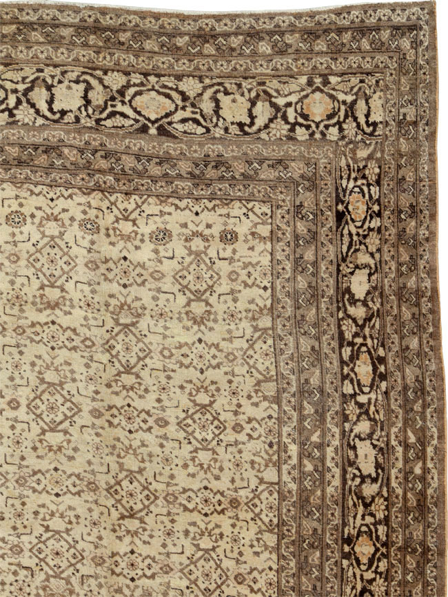 Antique Persian Tabriz Carpet, No.17777 - Staging