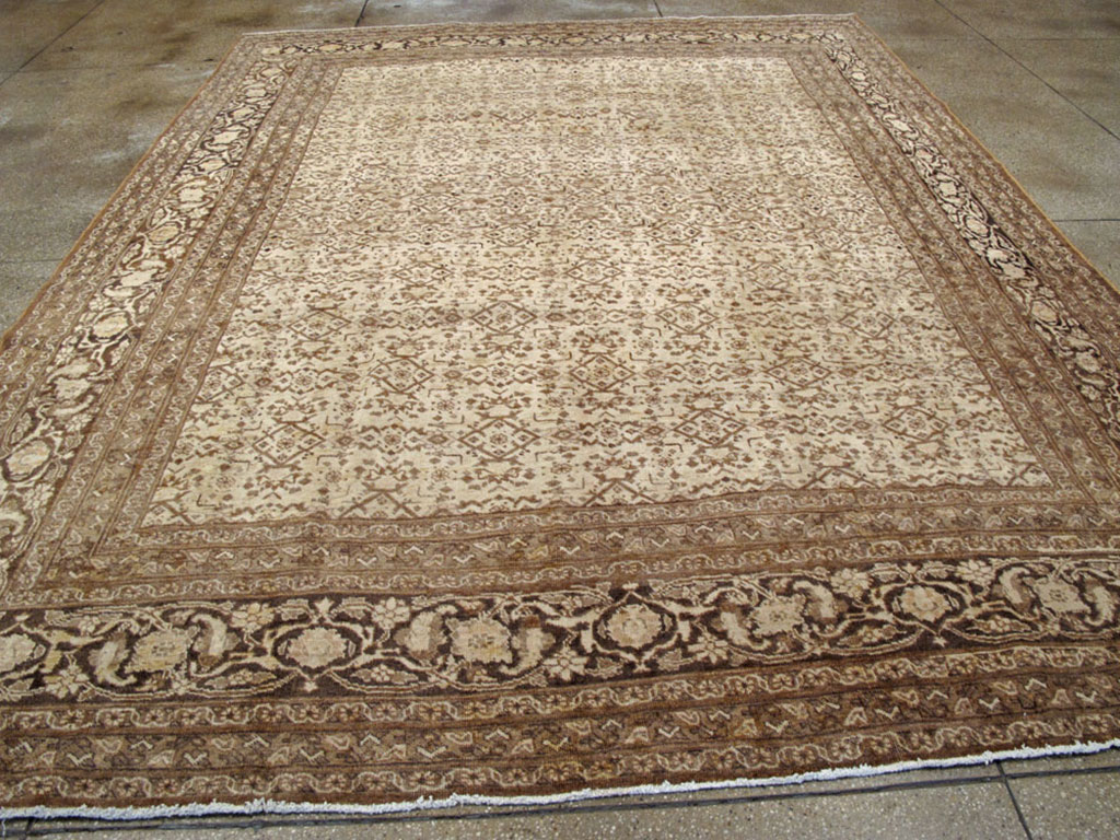 Antique Persian Tabriz Carpet, No.17777 - Staging