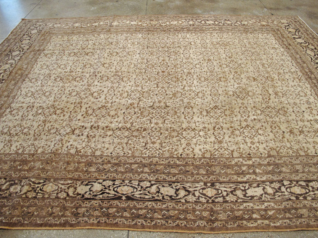 Antique Persian Tabriz Carpet, No.17777 - Staging