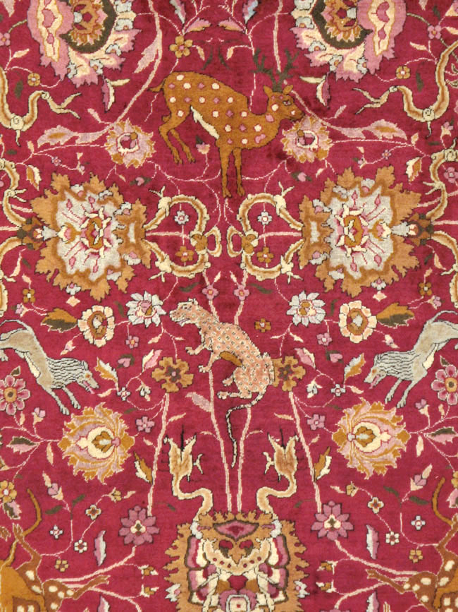 Antique Indian Agra Carpet, No.17781 - Staging