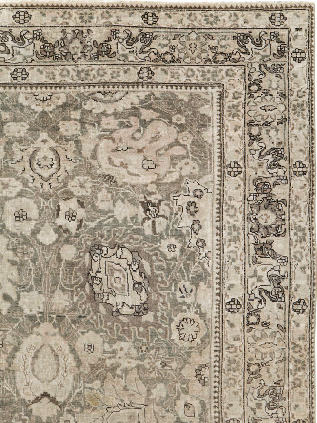 Antique Persian Tabriz Long and Narrow Carpet, No.17782 - Staging