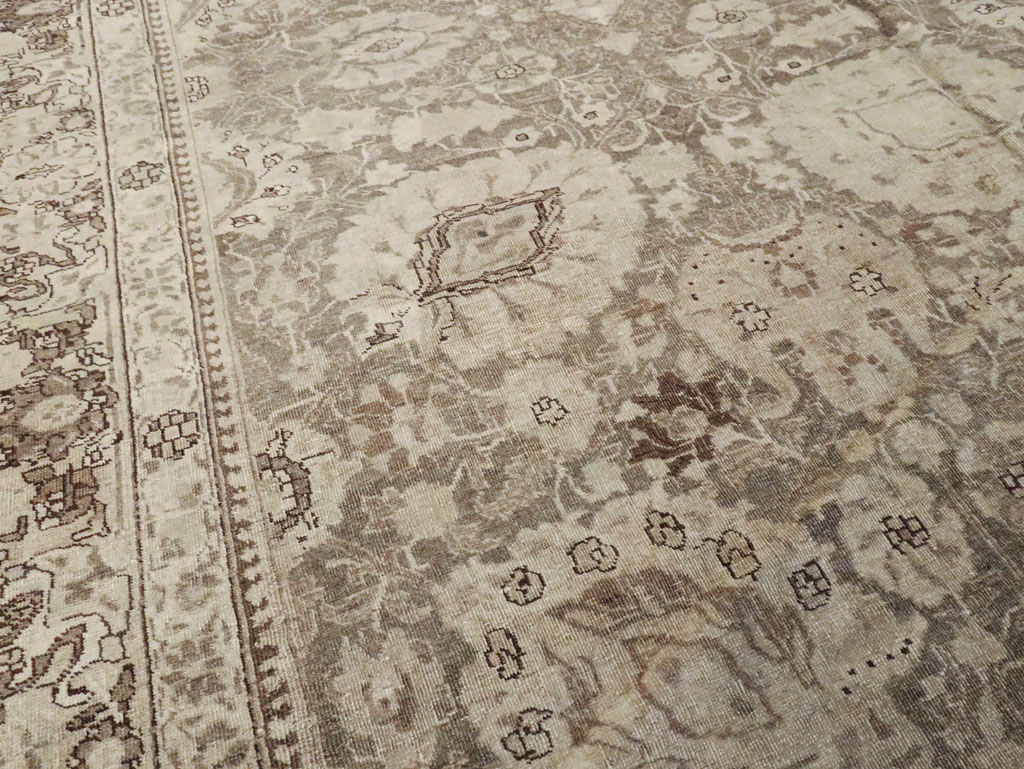 Antique Persian Tabriz Long and Narrow Carpet, No.17782 - Staging