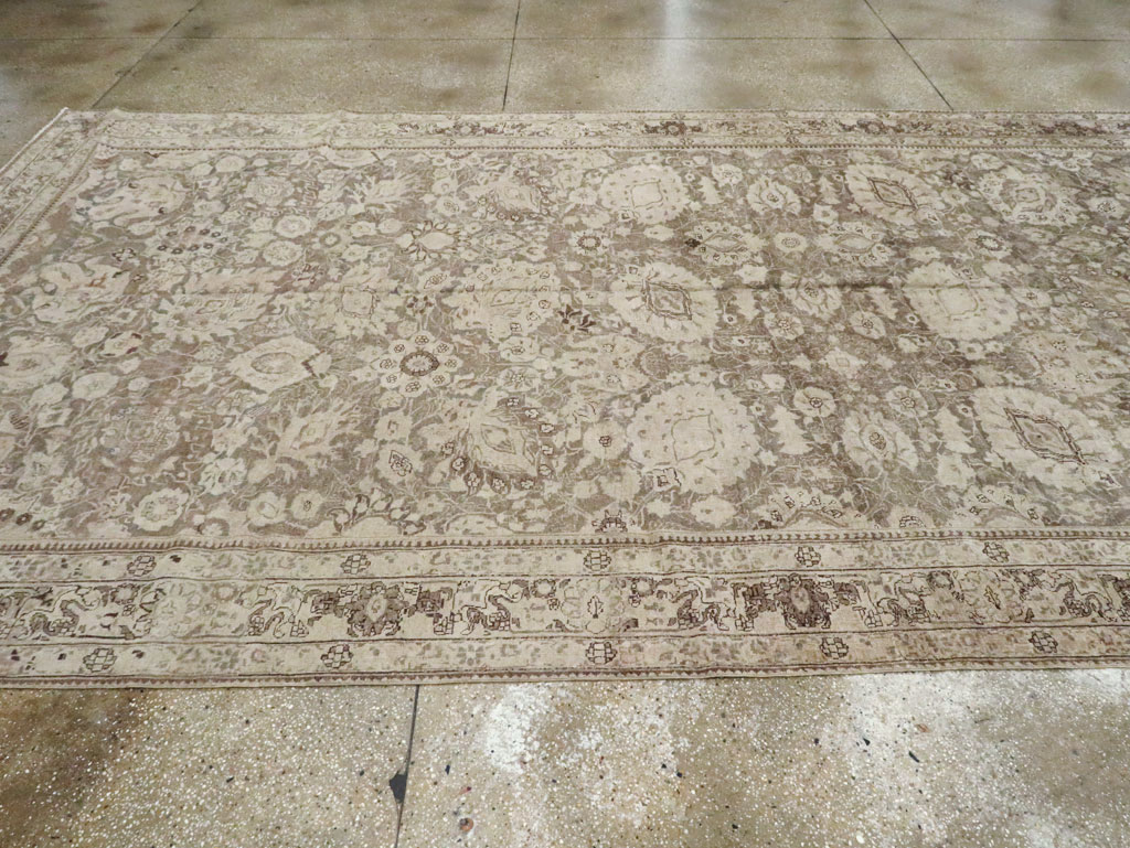 Antique Persian Tabriz Long and Narrow Carpet, No.17782 - Staging