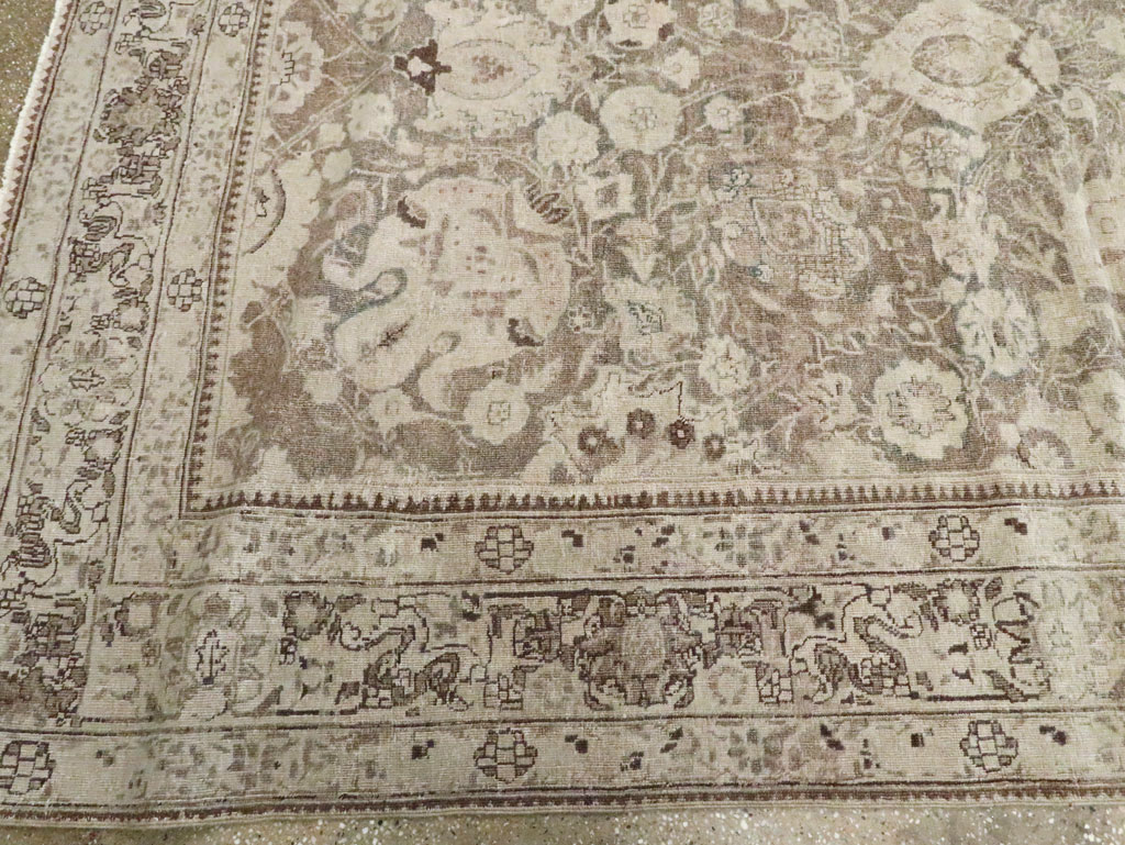 Antique Persian Tabriz Long and Narrow Carpet, No.17782 - Staging