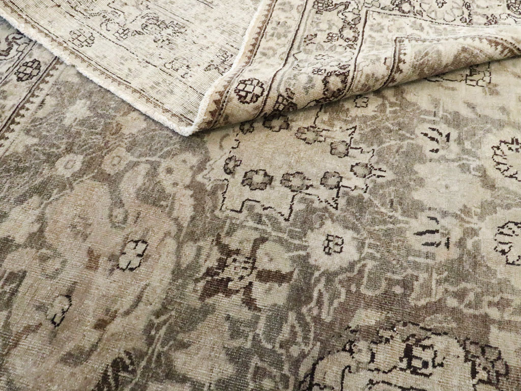 Antique Persian Tabriz Long and Narrow Carpet, No.17782 - Staging