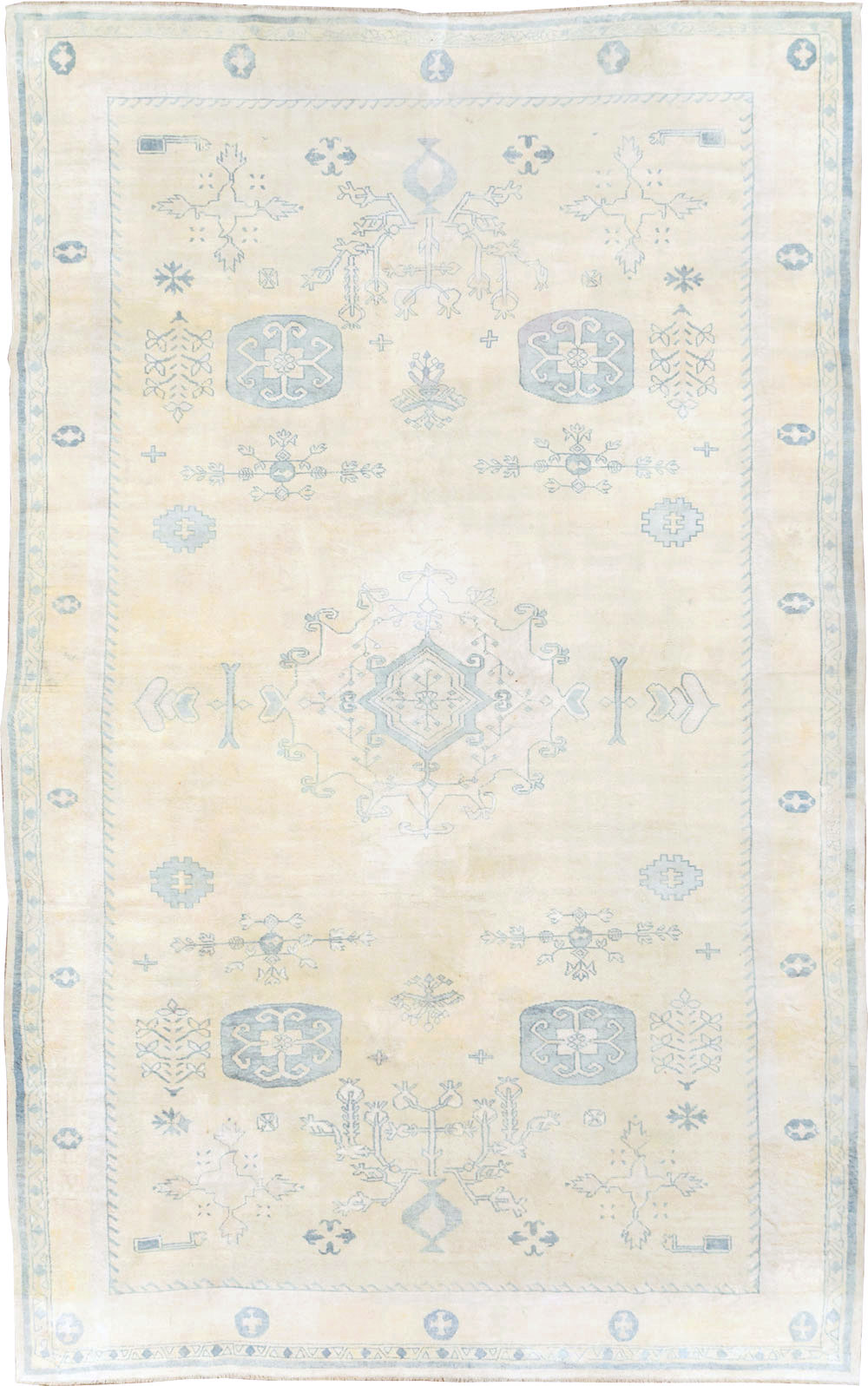 Vintage Cotton Agra Carpet, No.17799 - Staging