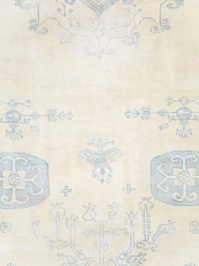 Vintage Cotton Agra Carpet, No.17799 - Staging