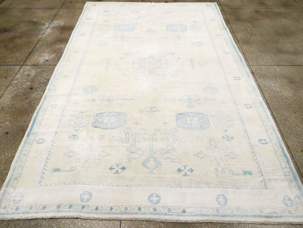 Vintage Cotton Agra Carpet, No.17799 - Staging
