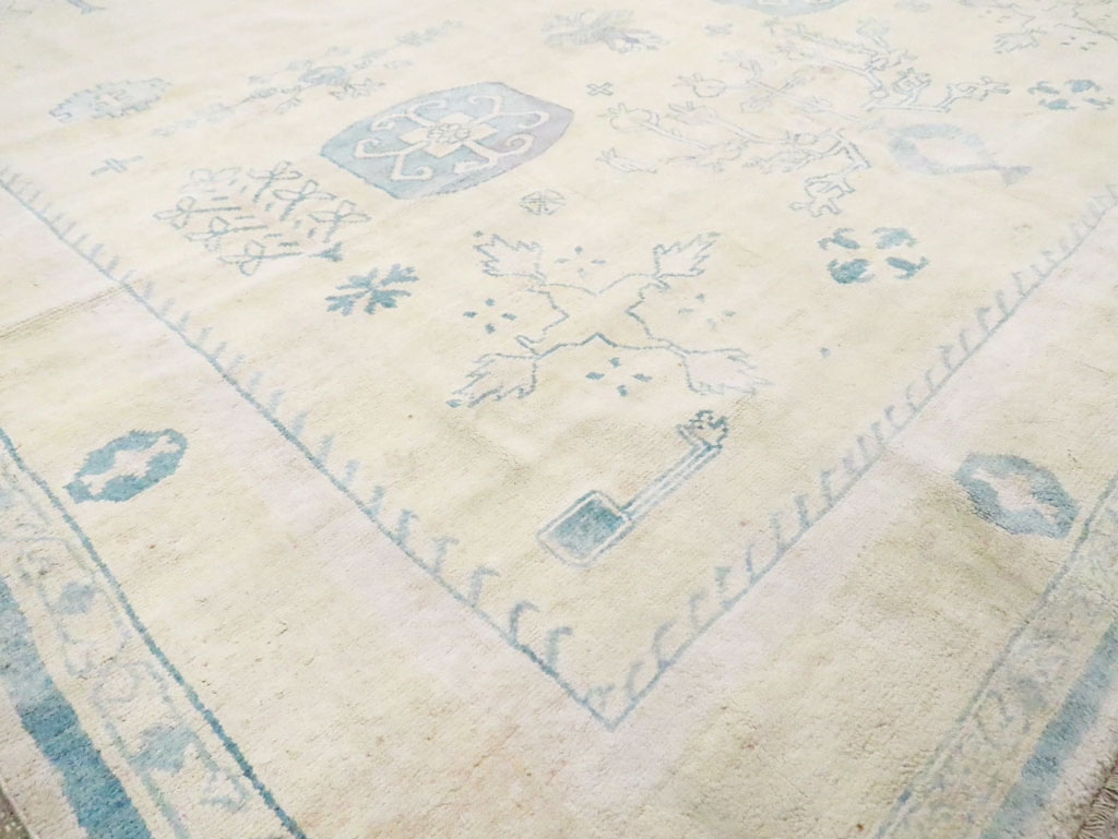 Vintage Cotton Agra Carpet, No.17799 - Staging