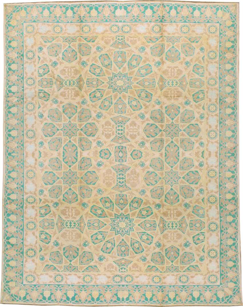 Antique Indian Cotton Agra Carpet, No.17806 - Staging