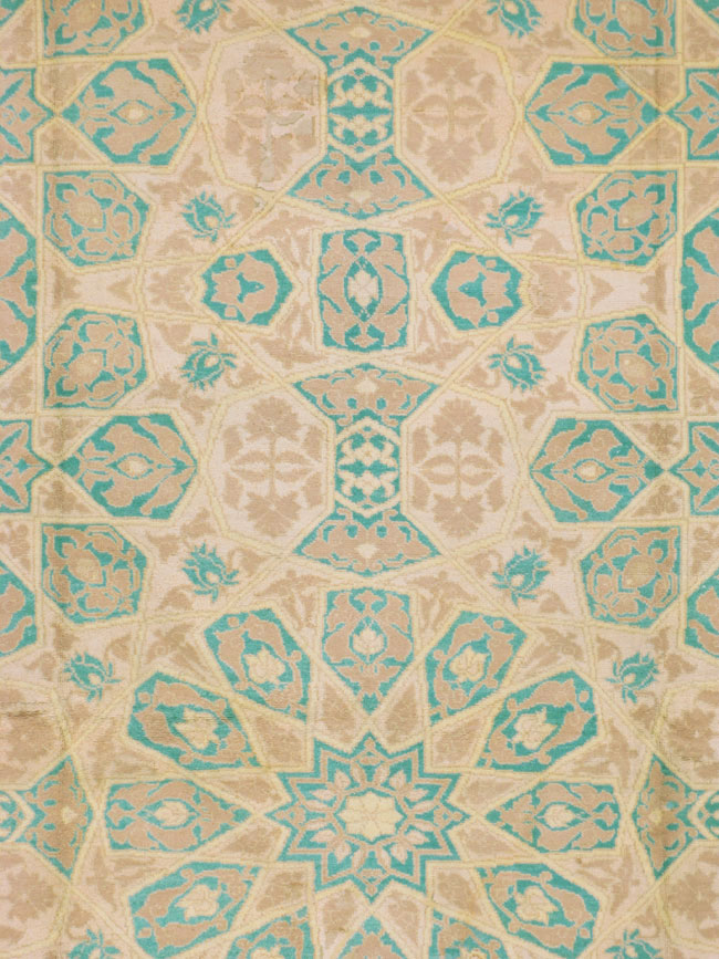 Antique Indian Cotton Agra Carpet, No.17806 - Staging