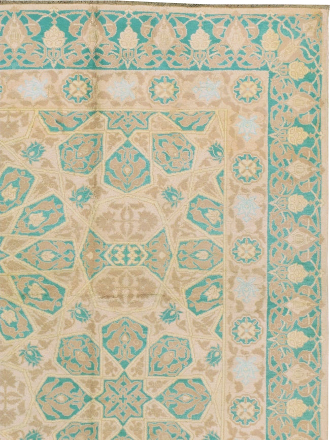 Antique Indian Cotton Agra Carpet, No.17806 - Staging