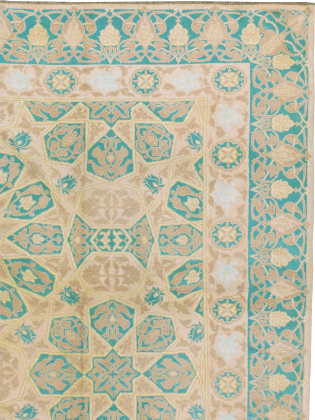 Antique Indian Cotton Agra Carpet, No.17806 - Staging