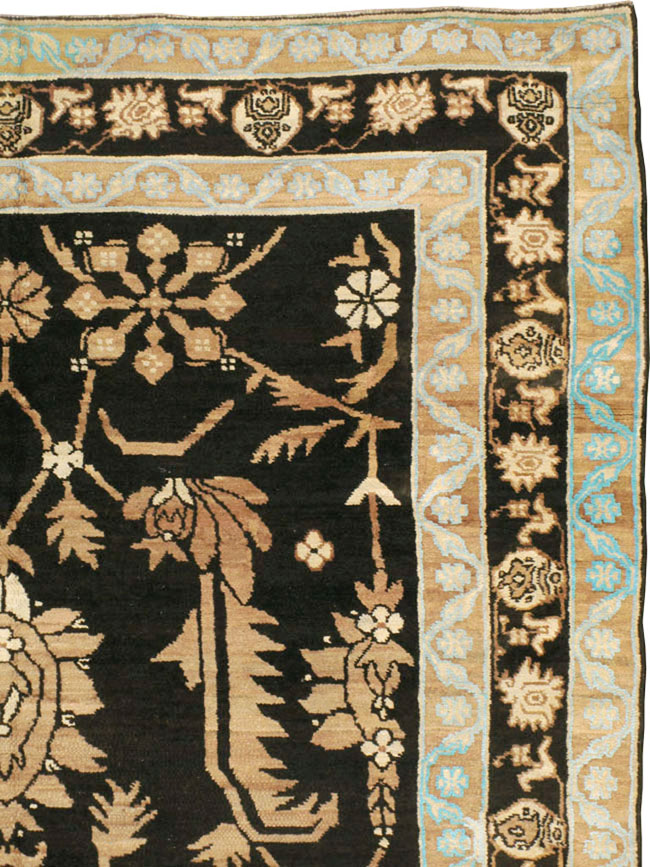 Vintage Indian Cotton Agra Carpet, No.17808 - Staging