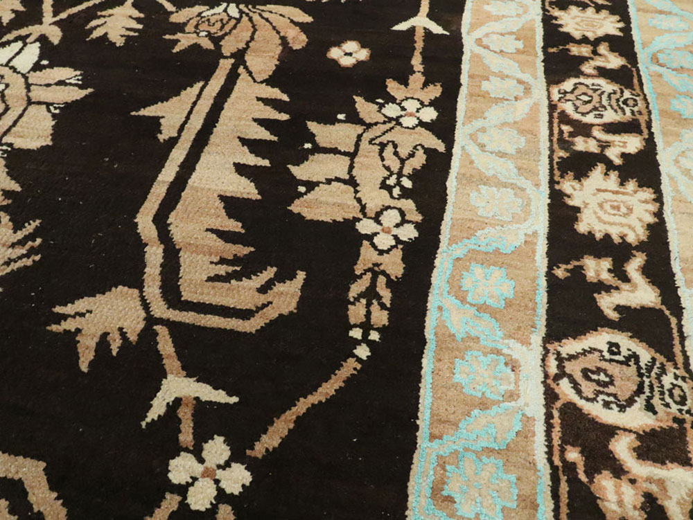 Vintage Indian Cotton Agra Carpet, No.17808 - Staging