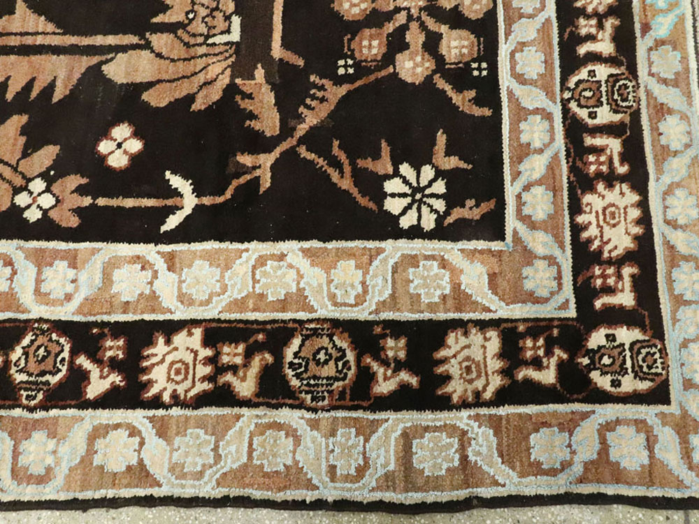 Vintage Indian Cotton Agra Carpet, No.17808 - Staging