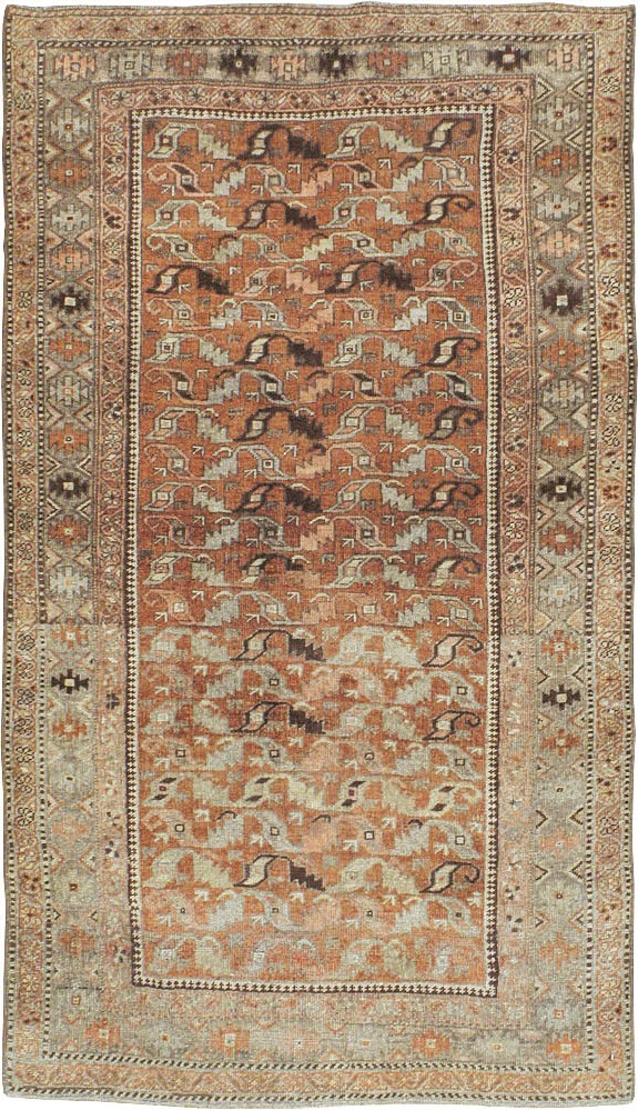 Vintage Persian Bidjar Rug, No.17830 - Staging