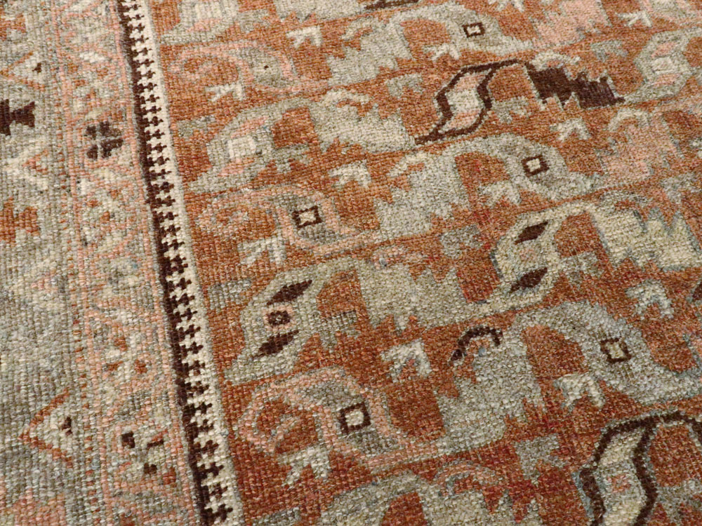 Vintage Persian Bidjar Rug, No.17830 - Staging