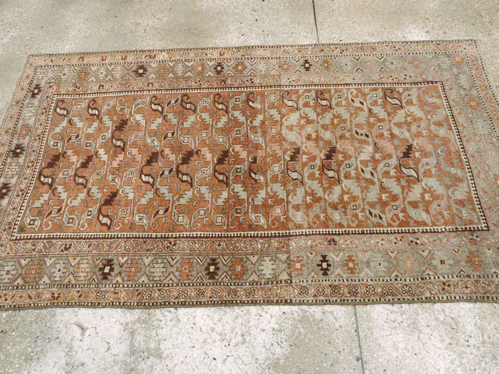 Vintage Persian Bidjar Rug, No.17830 - Staging