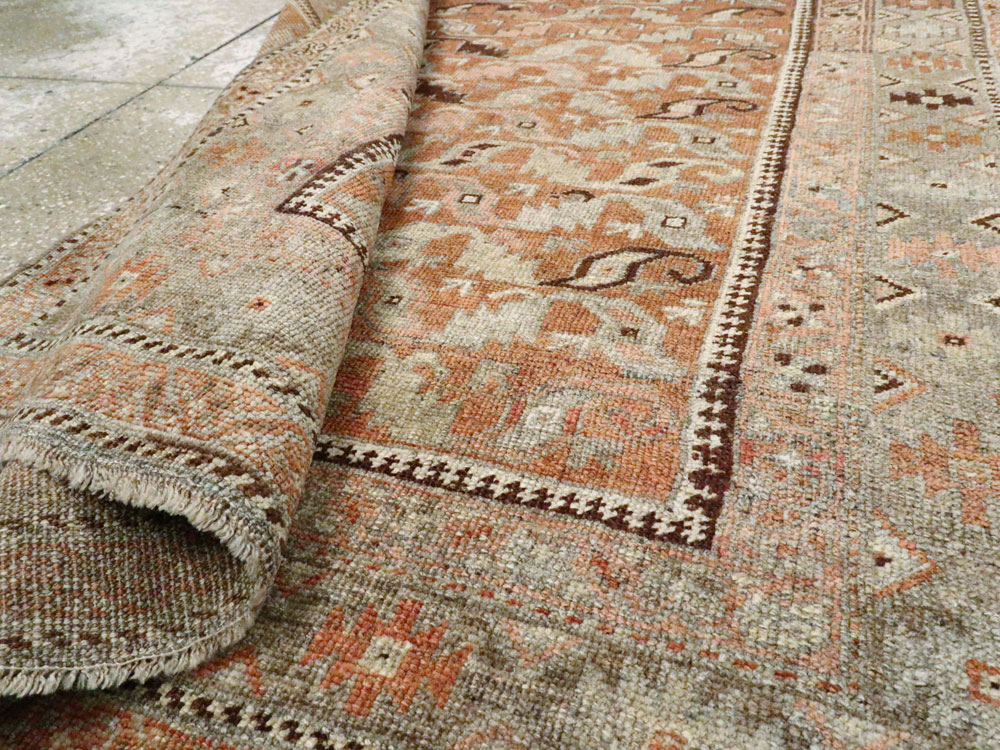 Vintage Persian Bidjar Rug, No.17830 - Staging