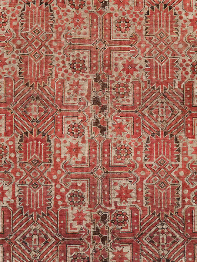 Antique Beshir Carpet, No.17837 - Staging