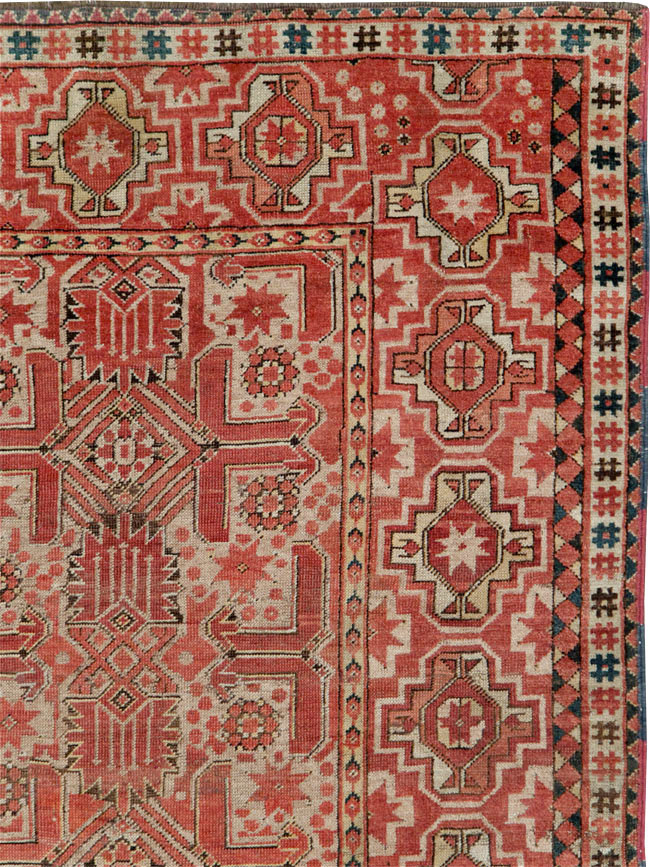 Antique Beshir Carpet, No.17837 - Staging