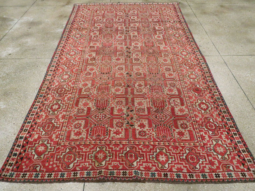 Antique Beshir Carpet, No.17837 - Staging