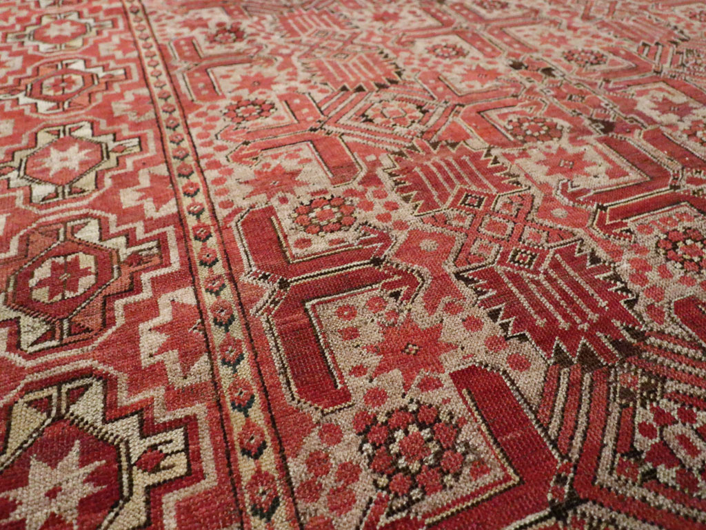 Antique Beshir Carpet, No.17837 - Staging