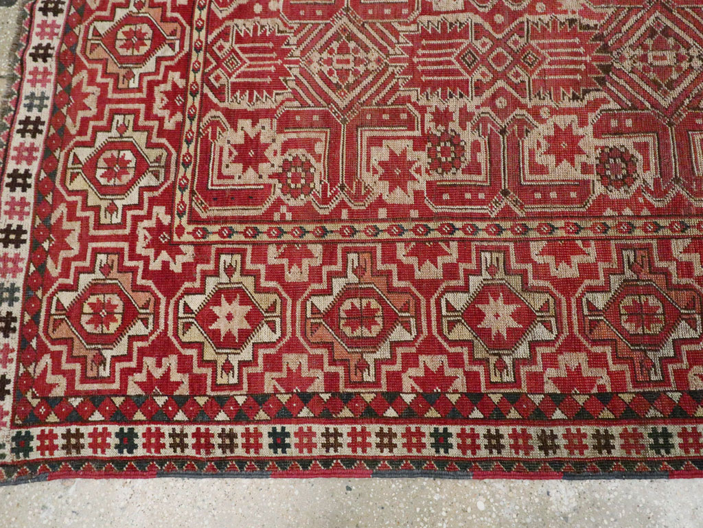 Antique Beshir Carpet, No.17837 - Staging