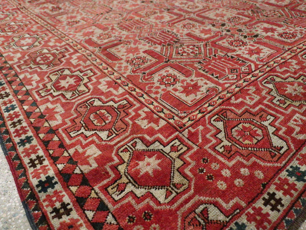 Antique Beshir Carpet, No.17837 - Staging
