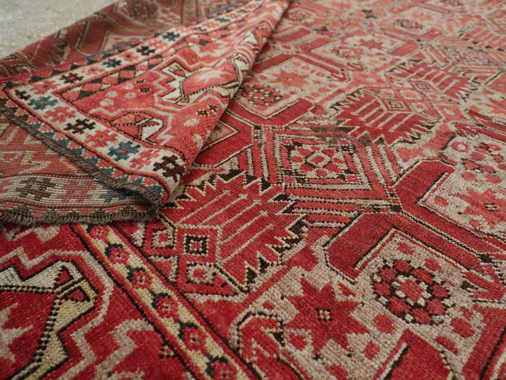 Antique Beshir Carpet, No.17837 - Staging