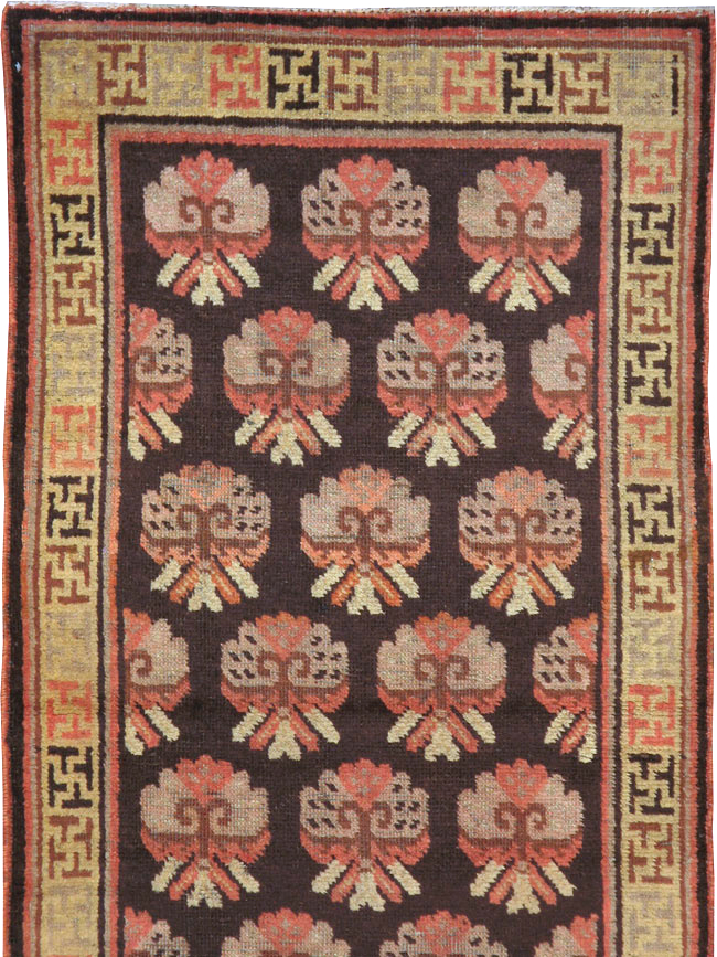 Vintage East Turkestan Khotan Runner, No.17909 - Staging