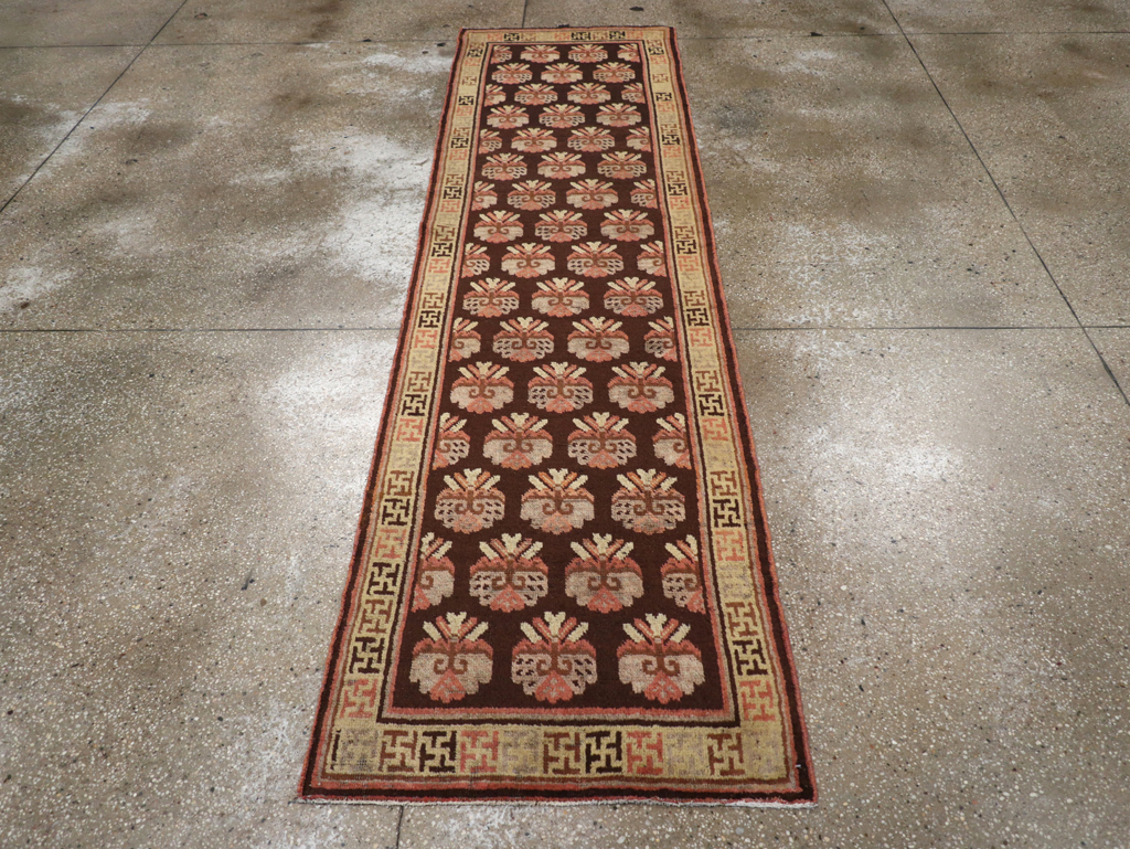Vintage East Turkestan Khotan Runner, No.17909 - Staging