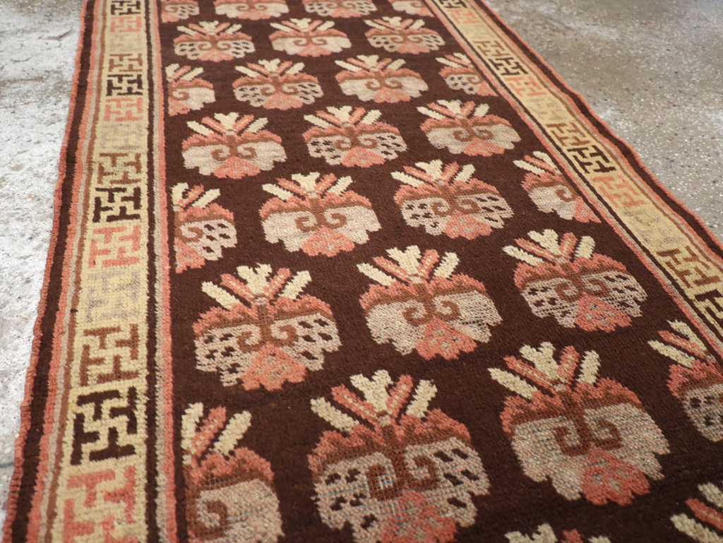 Vintage East Turkestan Khotan Runner, No.17909 - Staging