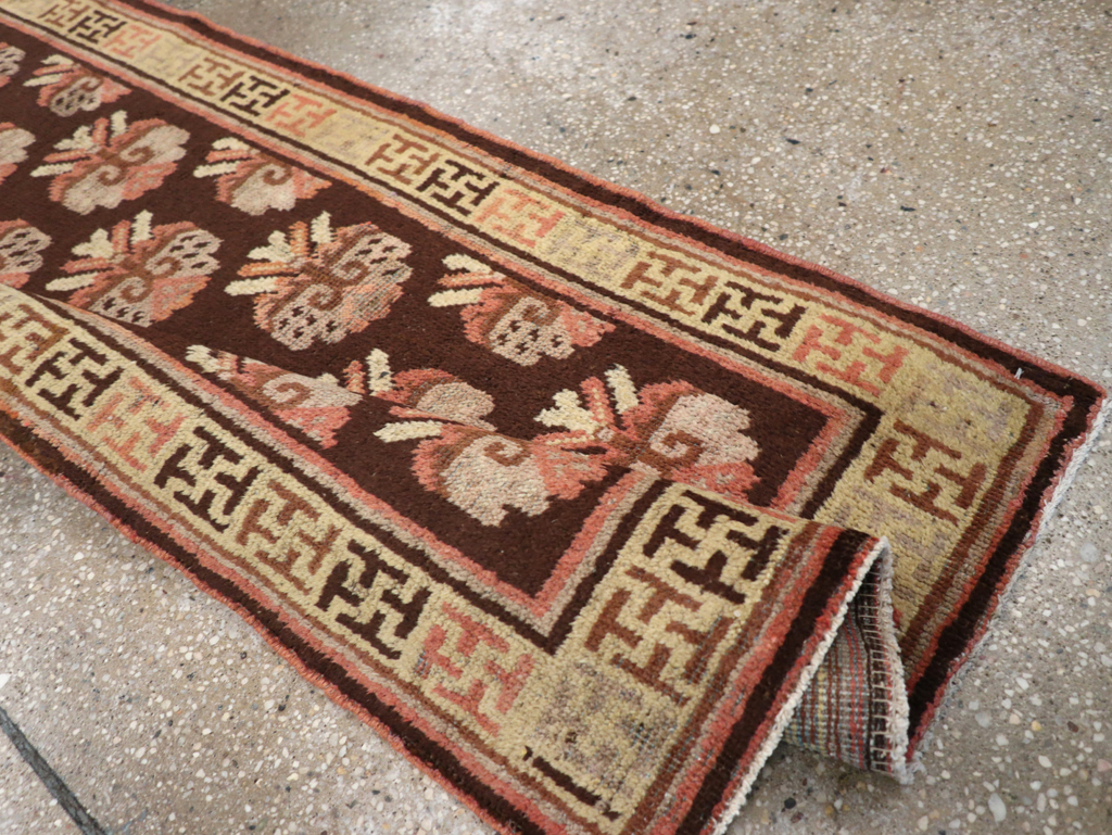 Vintage East Turkestan Khotan Runner, No.17909 - Staging