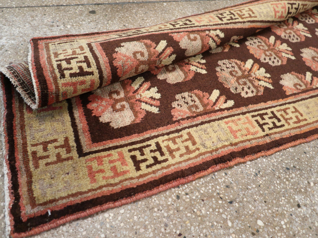 Vintage East Turkestan Khotan Runner, No.17909 - Staging